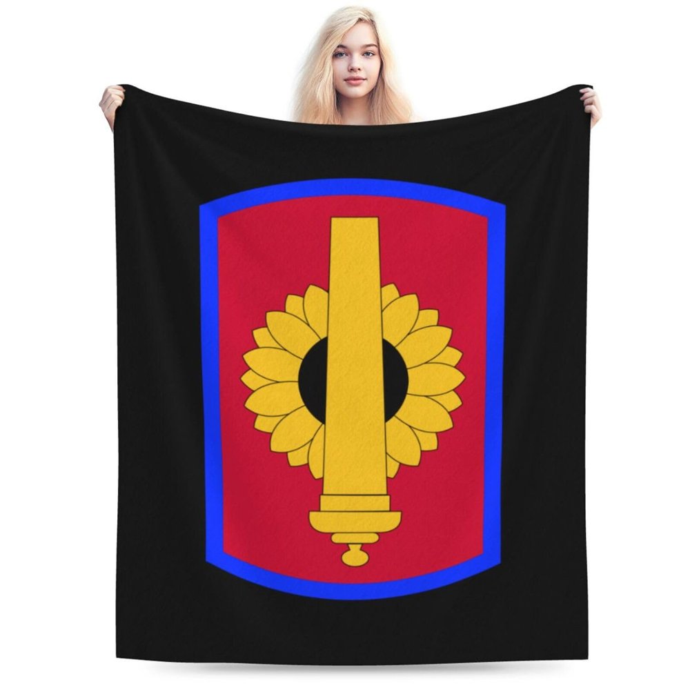 130Th Field Artillery Brigade Shoulder Sleeve Insignia Throw Blanket for Couch 40"x30" Cozy Soft Sofa Chair Bed Throw Blankets Flannel Blanket