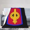 130Th Field Artillery Brigade Shoulder Sleeve Insignia Throw Blanket for Couch 40"x30" Cozy Soft Sofa Chair Bed Throw Blankets Flannel Blanket view 2