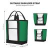 YQxwJL Flag Of Nigeria Print Large Cooler Bag Tote Bag,Reusable Grocery Bag,Lunch Box Bag, For Picnic Beach Camping view 3