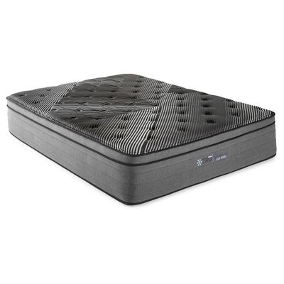 Coaster Home Furnishings - Montlake - 15-Inch Cool Euro Top Foam Hybrid Mattress with Visco Foam, Edge Wrapped Coils and Spine Support - Bedroom - Queen Size - Black - 350412Q