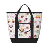 YQxwJL Delicious Cupcakes Print Large Cooler Bag Tote Bag,Reusable Grocery Bag,Lunch Box Bag, For Picnic Beach Camping view 1