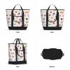 YQxwJL Delicious Cupcakes Print Large Cooler Bag Tote Bag,Reusable Grocery Bag,Lunch Box Bag, For Picnic Beach Camping view 2