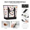 YQxwJL Delicious Cupcakes Print Large Cooler Bag Tote Bag,Reusable Grocery Bag,Lunch Box Bag, For Picnic Beach Camping view 4