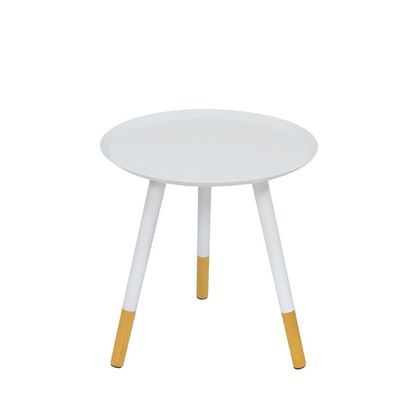 BABETRUE Coffee Table Metal Small Coffee Table Sofa Side Table Creative Small Round Table Simple Round Bedside Table Simple Side Table Coffee Tables for Living Room