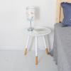 BABETRUE Coffee Table Metal Small Coffee Table Sofa Side Table Creative Small Round Table Simple Round Bedside Table Simple Side Table Coffee Tables for Living Room view 2