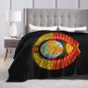 Coat of arms of The Soviet Union Throw Blanket for Couch 40"x30" Cozy Soft Sofa Chair Bed Throw Blankets Flannel Blanket view 3