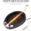 CHANGLKJ Electric Coffee Beans Roaster, 800 G Coffee Roasting Machine with Lid, 0-240  Temperature Adjustable, 45 Inclined Surface Design and Non-Stick Inner, for Peanuts, Sesame Seeds, Beans view 2