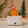 CHANGLKJ Christmas Lighting Snow Village, Christmas Collectible Buildings with Spinning Train and Christmas Music, Environmental and Durable Resin Material, for Decor, Collection view 4