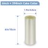 Urxirha 6-Inch Cake Collars Transparent Acetate Sheet Cake Rolls, Clear Cake Strips Acetate Film for Cake Decorating (6inch  394inch) view 2