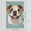 VTCTOASY Tapestry Wall Hanging for Living Room Decorates Wall Tapestries Funny English Bulldog Tapestries Wall Decoration for Bedroom Aesthetic Decor Wall Hanging view 2