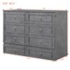Tdewlye Full Murphy Bed Kit with USB Port and A Large Drawer, Wood Murphy Bed Cabinet Murphy Bed in A Cabinet Murphy Wall Bed Units Full Size (Gray, Full) view 3