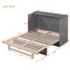 Tdewlye Full Murphy Bed Kit with USB Port and A Large Drawer, Wood Murphy Bed Cabinet Murphy Bed in A Cabinet Murphy Wall Bed Units Full Size (Gray, Full) view 4