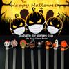 12PCS Halloween Straw Toppers for Stanley Cup, Cute Silicone Skull Ghost Straw Covers Cap Compatible with 30&40oz Tumbler with Handle,10mm 0.4in Dust-Proof Reusable Tips Lids for Halloween Gifts view 4