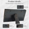 CD Display Frame for Jewel Case and Disc, Polystyrene, 7.7 x 14.4 in, Black view 4
