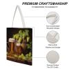 NQLYUT Tote Bag Laptop Handbag Beer And Hop Cones Grocery Bag Canvas Shoulder Bag Crossbody Bag for Travel view 3
