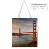 NQLYUT Tote Bag Laptop Handbag Golden Gate Bridge Grocery Bag Canvas Shoulder Bag Crossbody Bag for Travel view 2