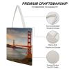 NQLYUT Tote Bag Laptop Handbag Golden Gate Bridge Grocery Bag Canvas Shoulder Bag Crossbody Bag for Travel view 3