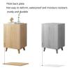 NTIYOU Bedside Table Wooden Nightstand Storage Cabinet with 2 Drawer Organizer Detachable Assembly Bedside Table Bedroom Side Table Living Room(Wood Color) view 2