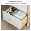 NTIYOU Bedside Table Wooden Nightstand Storage Cabinet with 2 Drawer Organizer Detachable Assembly Bedside Table Bedroom Side Table Living Room(Wood Color) view 4