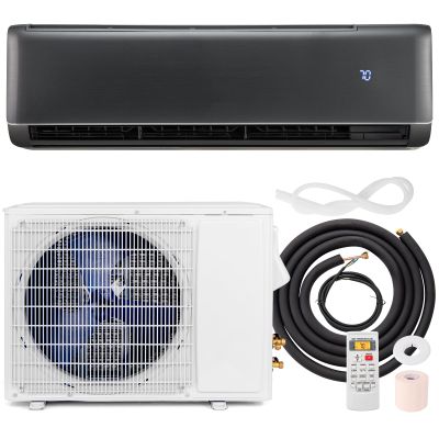 RELAX4LIFE Mini Split Air Conditioner - 24000 BTU 21 SEER2 208-230V Inverter AC Heating & Cooling System w/Heat Pump, Remote, Work with Alexa, Cool up to 1500 Sq.Ft, Pre-Charged Ductless Split AC Unit