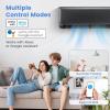 RELAX4LIFE Mini Split Air Conditioner - 24000 BTU 21 SEER2 208-230V Inverter AC Heating & Cooling System w/Heat Pump, Remote, Work with Alexa, Cool up to 1500 Sq.Ft, Pre-Charged Ductless Split AC Unit view 2
