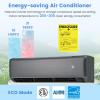 RELAX4LIFE Mini Split Air Conditioner - 24000 BTU 21 SEER2 208-230V Inverter AC Heating & Cooling System w/Heat Pump, Remote, Work with Alexa, Cool up to 1500 Sq.Ft, Pre-Charged Ductless Split AC Unit view 3