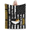 101st Airborne Division (Distressed Flag) Throw Blanket for Couch 50"x40" Cozy Soft Sofa Chair Bed Throw Blankets Flannel Blanket view 1