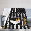 101st Airborne Division (Distressed Flag) Throw Blanket for Couch 50"x40" Cozy Soft Sofa Chair Bed Throw Blankets Flannel Blanket view 2