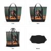 YQxwJL Cute Dachshund Duggee Print Large Cooler Bag Tote Bag,Reusable Grocery Bag,Lunch Box Bag, For Picnic Beach Camping view 2