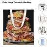 NQLYUT Tote Bag Laptop Handbag Ham Toast Grocery Bag Canvas Shoulder Bag Crossbody Bag for Travel view 4