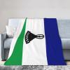 Flag of Lesotho Throw Blanket for Couch 40"x30" Cozy Soft Sofa Chair Bed Throw Blankets Flannel Blanket view 2