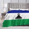 Flag of Lesotho Throw Blanket for Couch 40"x30" Cozy Soft Sofa Chair Bed Throw Blankets Flannel Blanket view 3
