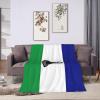 Flag of Lesotho Throw Blanket for Couch 40"x30" Cozy Soft Sofa Chair Bed Throw Blankets Flannel Blanket view 4