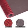 Custom Size Solid Plain Rubber Backed Non-Slip Hallway Stair Runner Rug Carpet, Heavy Duty Durable Large Front Door Mats Indoor Entrance Mat, 6FTX76FT, Red view 3