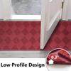 Custom Size Solid Plain Rubber Backed Non-Slip Hallway Stair Runner Rug Carpet, Heavy Duty Durable Large Front Door Mats Indoor Entrance Mat, 6FTX76FT, Red view 4