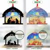 TEEZWONDER Christmas Christian Gifts for Women Men - Suncatcher Christmas Ornaments 2025 - Catholic Spiritual Religious Gifts for Women Mom, Nativity Ornaments for Tree Decorations, Stocking Stuffers view 3