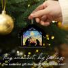 TEEZWONDER Christmas Christian Gifts for Women Men - Suncatcher Christmas Ornaments 2025 - Catholic Spiritual Religious Gifts for Women Mom, Nativity Ornaments for Tree Decorations, Stocking Stuffers view 4
