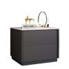 RUHONG Nightstand Slate Simple Storage Cabinet Floor-Standing Living Room Bedroom Bedside Table Multi-Functional Bedside Cabinet Storage Cabinet Decorative Night Stand(C,45 * 40 * 48cm) view 1