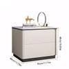 RUHONG Nightstand Slate Simple Storage Cabinet Floor-Standing Living Room Bedroom Bedside Table Multi-Functional Bedside Cabinet Storage Cabinet Decorative Night Stand(C,45 * 40 * 48cm) view 2