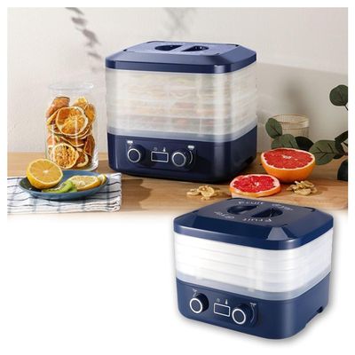 HomeLoft Basics Food Dehydrator For Home, Fruit Dryer Machine With Temperature Control Quiet Operation Adjustable Time, For Beef Turkey Chicken Fish Jerky Vegetablesa(White)