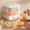 HomeLoft Basics Food Dehydrator For Home, Fruit Dryer Machine With Temperature Control Quiet Operation Adjustable Time, For Beef Turkey Chicken Fish Jerky Vegetablesa(White) view 2