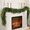 N&T NIETING 9FT Christmas Norfolk Pine Garland Real Touch Pine Artificial Garlands Faux Greenery Garland Winter Christmas Garland for Table Mantle Fireplace Indoor Outdoor Xmas Decorations (1 Pcs) view 1