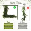 N&T NIETING 9FT Christmas Norfolk Pine Garland Real Touch Pine Artificial Garlands Faux Greenery Garland Winter Christmas Garland for Table Mantle Fireplace Indoor Outdoor Xmas Decorations (1 Pcs) view 4