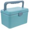 NOLITOY Large Capacity Medicine Organizer Box PP Blue, with Handle view 1