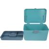 NOLITOY Large Capacity Medicine Organizer Box PP Blue, with Handle view 2