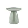 NINTIAN Round Side Table, Lightweight Snack Table for Outdoor, Garden, Hallway, Bedroom, Living Room, Terrace(Green) view 1