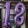 10 Balloons Number, 10th Birthday Decorations for Girl Boys, Purple Birthdays Balloons 40 In for Engagement, Wedding, Celebration Party, Graduations, Photo Shoot view 3