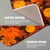 Fall Dish Drying Mats for Kitchen Counter 1618 Inch Autumn Pumpkin Leaves Festival Holiday Small Microfiber Drying Mat Kitchen Accessories Dish Rack Mat Drainer Pad Washable Absorbent view 3