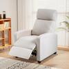 Recliner Chair for Living Room, Fabric Sleeper Chairs for Adults, Adjustable Comfortable Chair Single Sofa Chair Reading Chair for Bedroom with Footrest (Leather, Beige) view 1