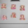 ARTopet 12Pcs DIY Diamond Art Painting Fridge Magnets Creative Design Refrigerator Magnetic Sticker Diamond Art for Adults Crafts Home Decors Cabinet Refrigerator-05 view 4